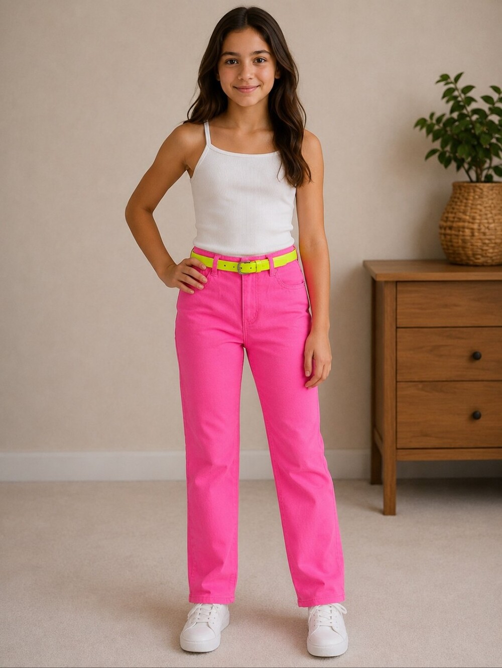 Girl's Barbie Pink Pants Epic Threads Pink Skinny Pants, Size 16, NWT